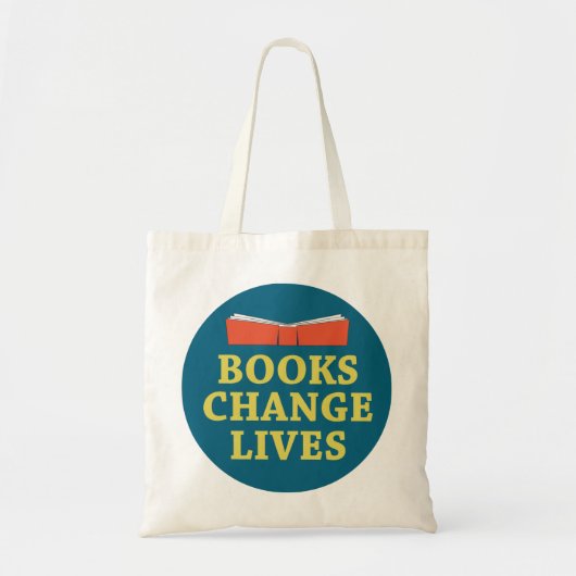 Boeken wijzigen levens tote bag (Voorkant)