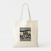 "Boeken zijn beter dan mensen" Grappige introvert Tote Bag (Achterkant)