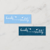 Boeken zijn Beter dan Reality Bladwijzer Mini Visitekaartje (Voorkant / Achterkant)