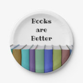 Boeken zijn beter papieren bordje (Voorkant)