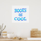 Boeken zijn cool - Vanaf $ 11,80 Poster (Keuken)