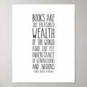 Boeken zijn de rijkdom, Henry Thoreau Poster (Voorkant)