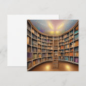 Boeken zijn een bron van eindeloze verwondering en bedankkaart (Voorkant / Achterkant)