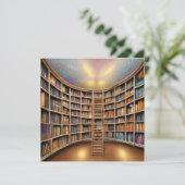 Boeken zijn een bron van eindeloze verwondering en bedankkaart (Staand voorkant)