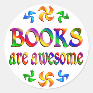 Boeken zijn Geweldige Ronde Sticker
