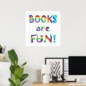 Boeken zijn gratis - Vanaf $ 11,80 Poster (Thuiskantoor)