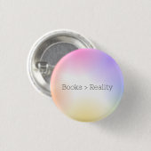 Boeken zijn groter dan Reality Button (Voorkant /achterkant)