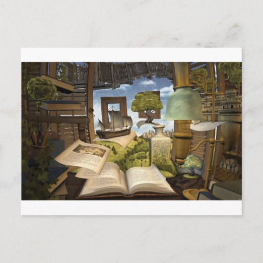 Boeken zijn kennis! briefkaart (Voorkant)