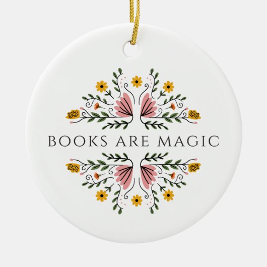 Boeken Zijn Magie Keramisch Ornament (Voorkant)