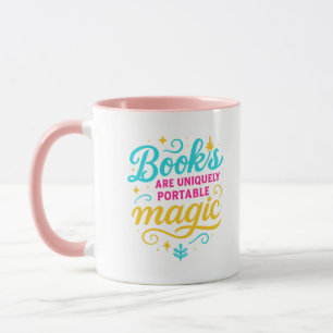 “Boeken zijn Magie” Quote & Glitters Mok