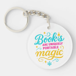 Boeken zijn Magisch Citaat Sleutelhanger