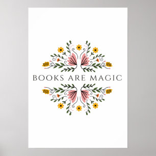 Boeken zijn Magische Sticker Poster
