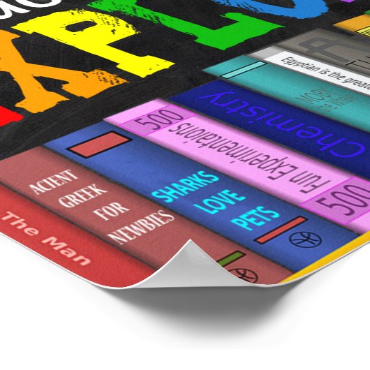 Boeken zijn meer dan WoordenbibliotheekPoster Poster (Hoek)