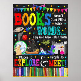 Boeken zijn meer dan WoordenbibliotheekPoster Poster