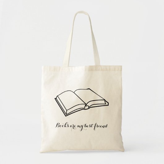 Boeken zijn mijn beste vriend tote bag (Voorkant)