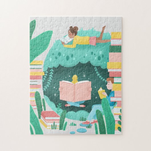 Boeken zijn mijn favoriete plek legpuzzel (Verticaal)