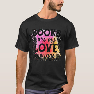 Boeken zijn mijn favoriete taal die de bladwijzer t-shirt