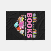 Boeken zijn mijn liefdestaal die Lover Librarian l Fleece Deken (Voorkant (Horizontaal))