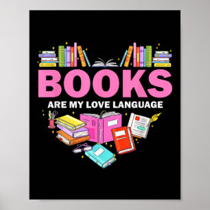 Boeken zijn mijn liefdestaal die Lover Librarian l Poster