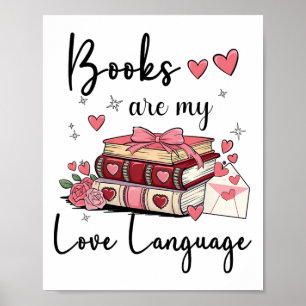 Boeken zijn mijn liefdestaal die Lover Librarian l Poster