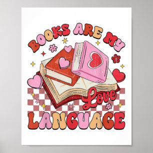 Boeken zijn mijn liefdestaal die Lover Librarian l Poster
