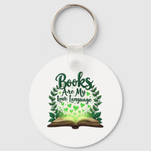 Boeken zijn mijn liefdestaal die Lover Librarian l Sleutelhanger
