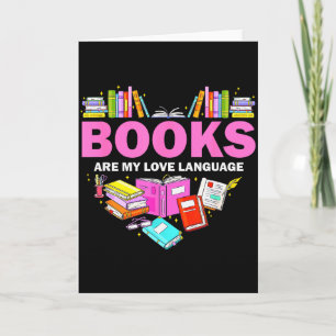 Boeken zijn mijn liefdestaal lezende geliefde bibl kaart