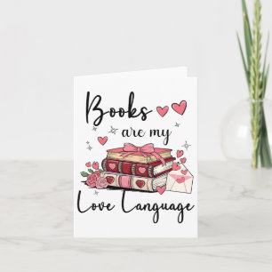 Boeken zijn mijn liefdestaal Lezende liefhebber Bi Kaart