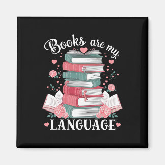 Boeken zijn mijn liefdestaal Lezer Bibliothecaris Magneet