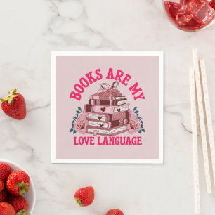 Boeken zijn mijn liefdestaal servet