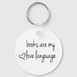 Boeken zijn mijn liefdestaal sleutelhanger