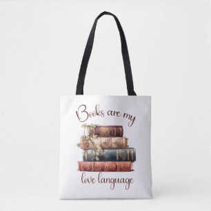 Boeken zijn mijn liefdestaal tote bag