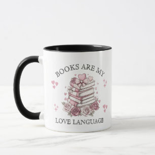 Boeken zijn mijn Liefdestaal Valentijnsdag Mok