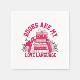 Boeken zijn mijn liefdestaal, Valentijnsdag Servet