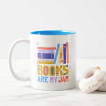 Boeken zijn mijn passie mok – dubbelzijdig handget