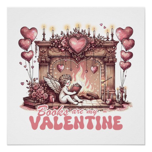 Boeken zijn mijn Valentijn Perfect Poster (Voorkant)