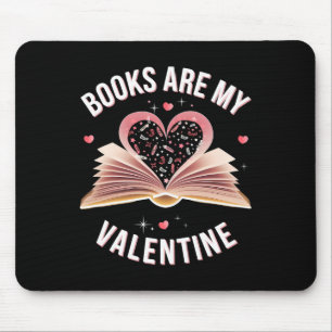 Boeken zijn mijn Valentijn Schattig Hart Boekliefh Muismat