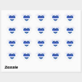 "Boeken zijn mooi" Bookplate Hart Sticker (Vel)