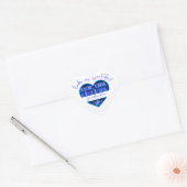 "Boeken zijn mooi" Bookplate Hart Sticker (Envelop)
