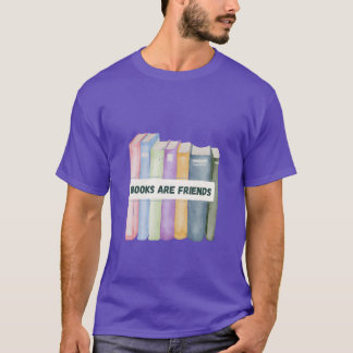 Boeken zijn vrienden Boekenliefhebbers retro T-shirt