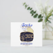 "Boeken zijn wapens" Briefkaart (Staand voorkant)