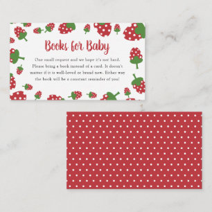 Boekenaanvraag Berry Sweet Baby shower Strawberry Informatiekaartje