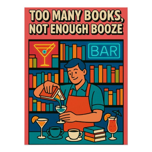 Boekenbar grappige meme quotes perfect poster (Voorkant)