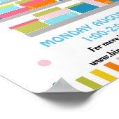 boekenbeurs, boekverkoop PTO PTA-fondsenwerving Poster (Hoek)