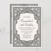 Boekenbibliotheek  Verjaardag Kaart (Voorkant / Achterkant)