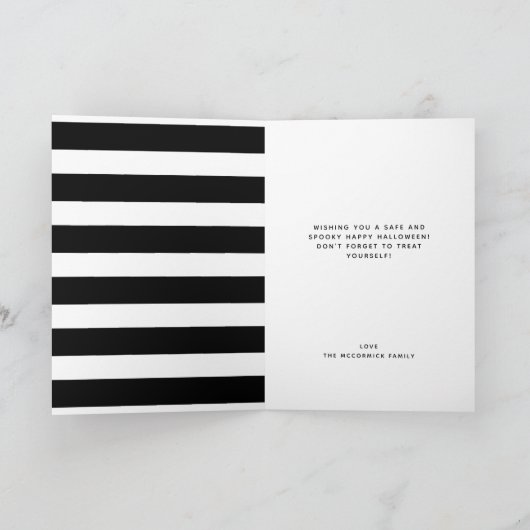 Boekenblad Grappige Ghost Halloween Quote Custom Kaart (Binnen)