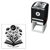 Boekenbloei Custom ex libris Zelfinktende Stempel (In situ)