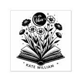 Boekenbloei Custom ex libris Zelfinktende Stempel (Design)