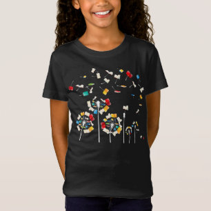 boekenbloem dandelion leest fan gift floral t-shirt