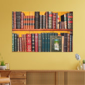 boekenboekenboekwinkel canvas afdruk (Insitu (Woonkamer))